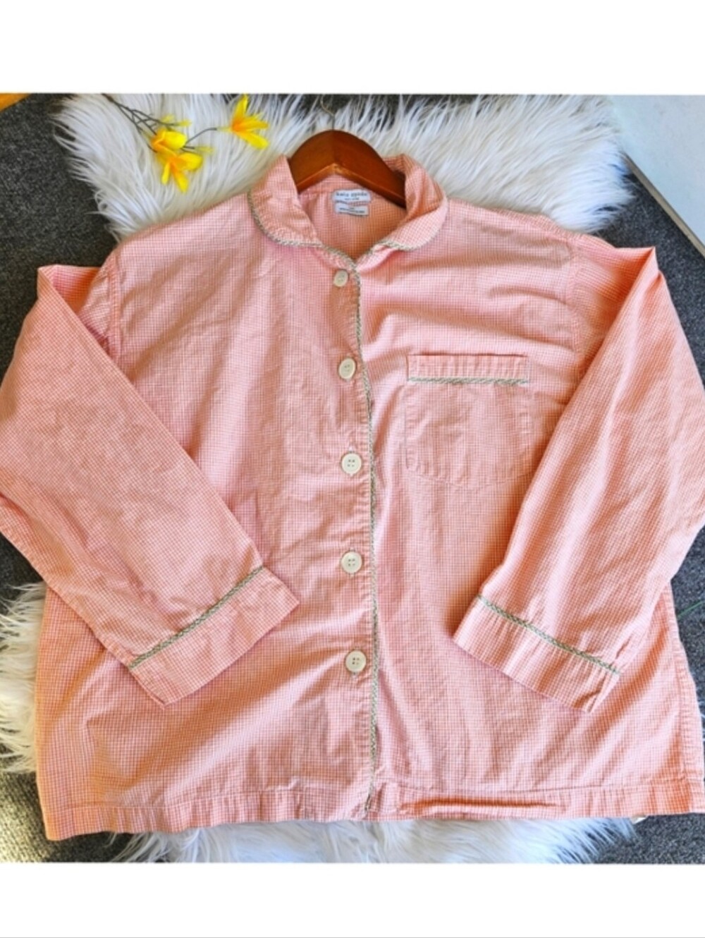 ♠️ Kate Spade New York Button-up Pajama Shirt, Size M/L